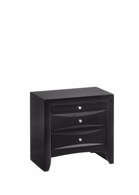 Phoenix Black Platform Bed - Multiple Storage Compartments
