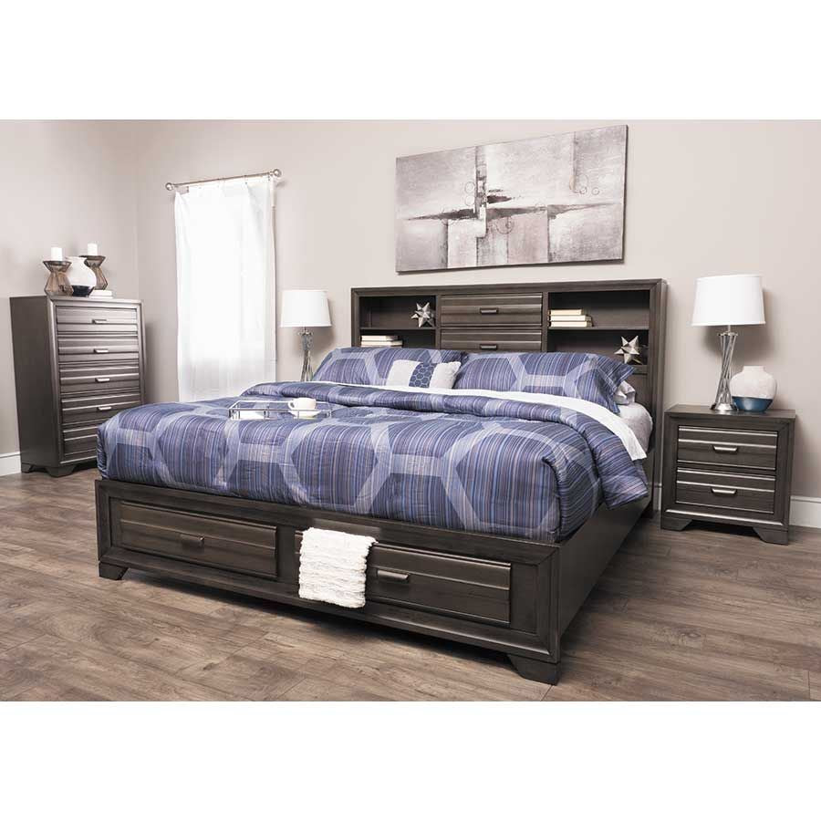 Bookcase W/Draws Bedroom Set
