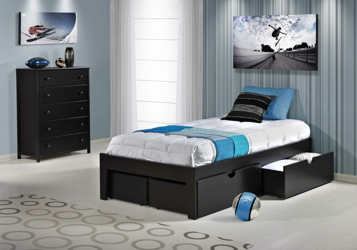 V Platform Bed Espresso