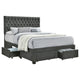 4 Draw Storage Bed - Charcoal