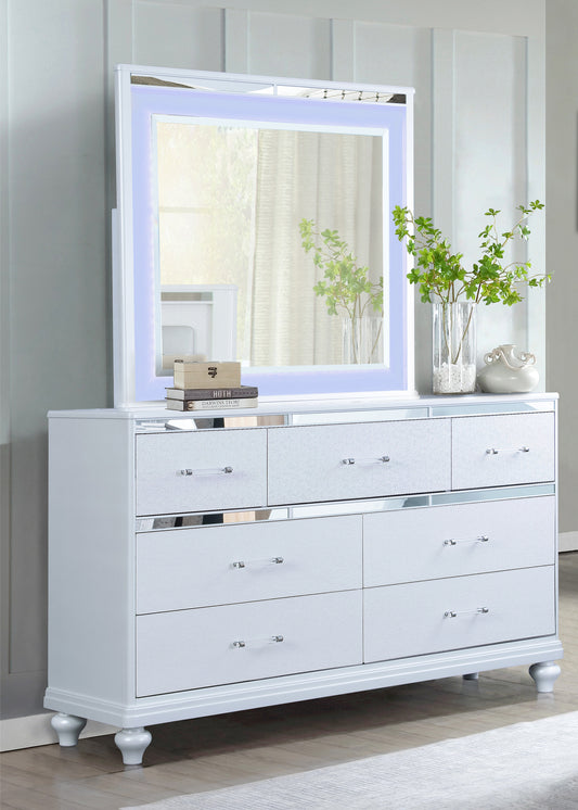 White Up Light Dresser