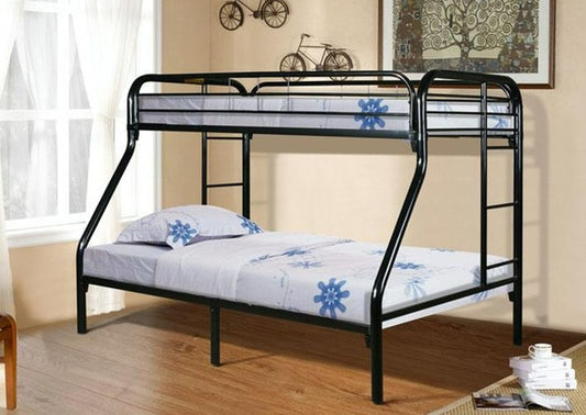 Black Metal Twin over Full Bunk Bed